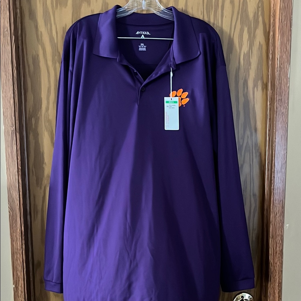 Antigua Men's Purple Polo Shirt
